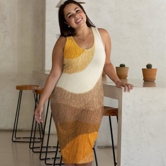 Yellow Brick Road Racerback, Swirl Design Racerback, Tank Shirt Dress, Beach Coverup Dress, Sorority Dress, Womens Cut & Sew Racerback Dress Yellow Brick Road Racerback, Swirl Design Racerback, Tank Shirt Dress, Beach Coverup Dress, Sorority Dress, Womens Cut & Sew Racerback Dress