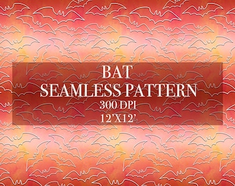 Halloween bat silhouette seamless pattern, Spooky seamless pattern, Spooky bat silhouette seamless pattern, Halloween bat digital paper