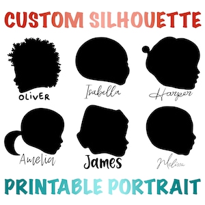 Custom Baby Side, Portrait Tattoo, Custom Portrait Tattoo, Baby Side Portrait, Personalized Gift, baby side profile