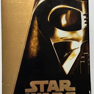 Star wars trilogy - 1997 special edition gold video tape box set (vhs)