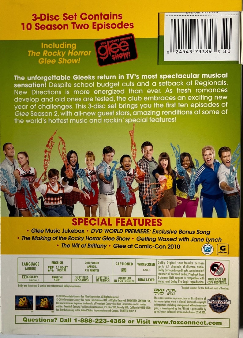 Glee: season 2, volume 1 dvd image 2