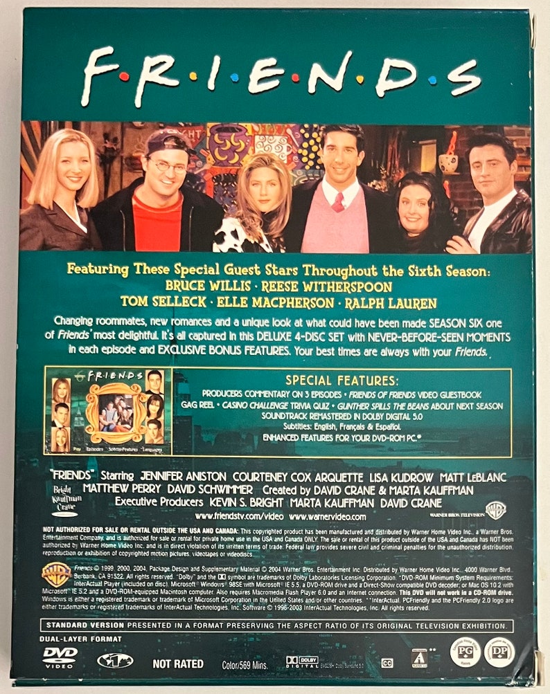 Friends Season 6 DVD zdjęcie 2