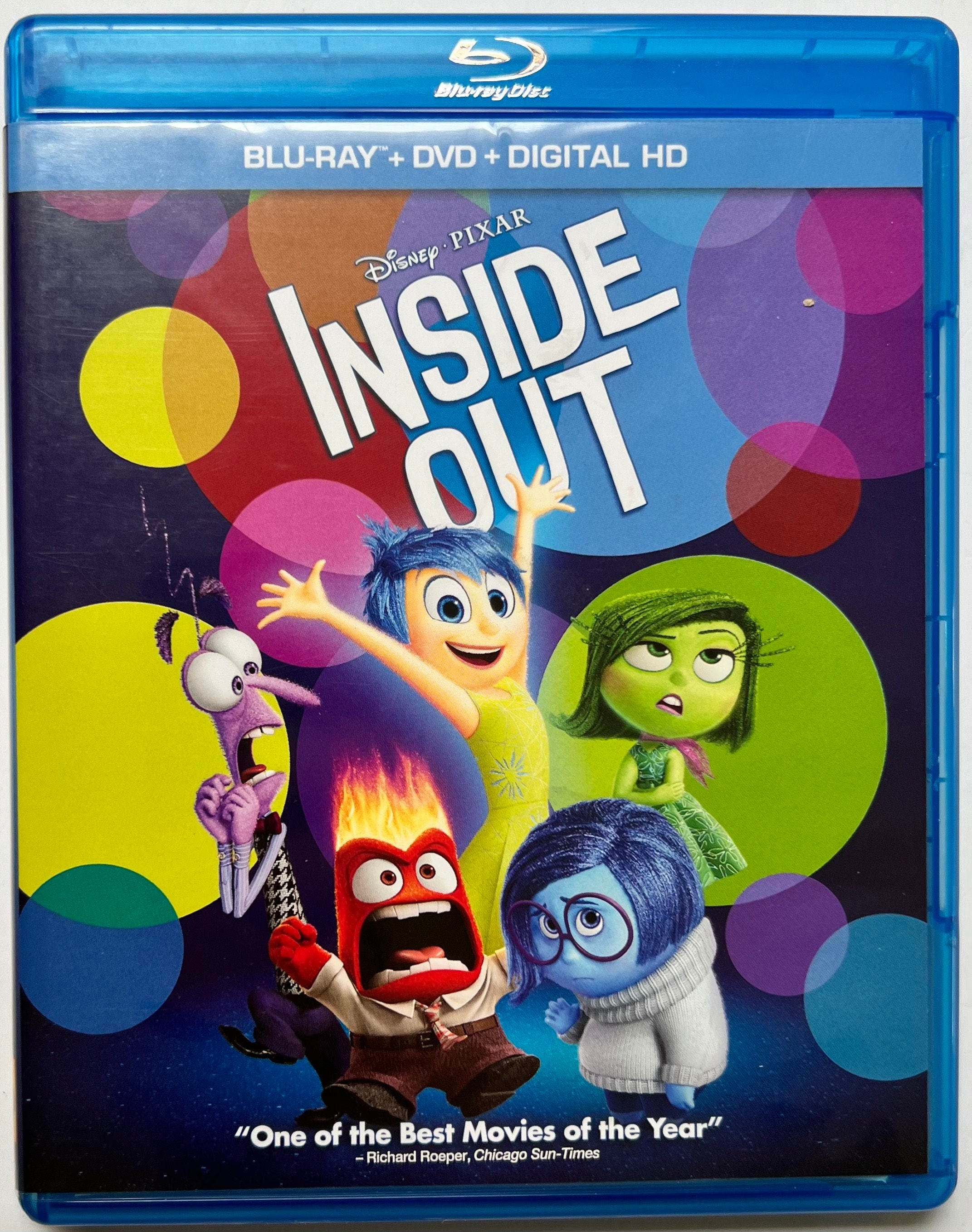 Inside Out (blu-ray/dvd) - Etsy, image size:2143x2715