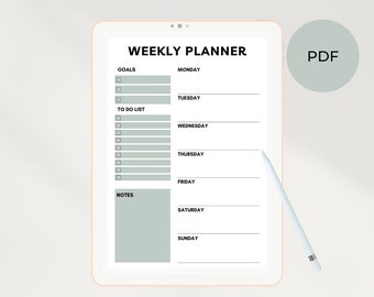 To Do List | Weekly Digital Planner | Digital Planner | Printable ...