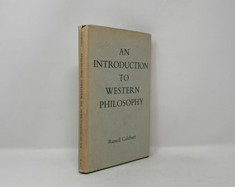 An Introduction to Western Philosophy par Russell Coleburt HC Relié 1er Premier VG Très Bon 1958 125627
