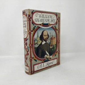 William Shakespeare by A.L. Rowse HC First UK 1st VG 1963 118768