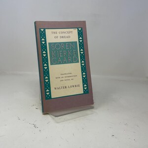 The Concept of Dread Soren Kierke Gaard door Walter Lowrie PB 2e editie paperback, zeer goed 1957 407505