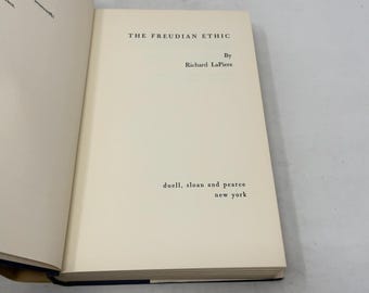 The Freudian Ethics by Richard Lapiere HC First Edition Hardcover
