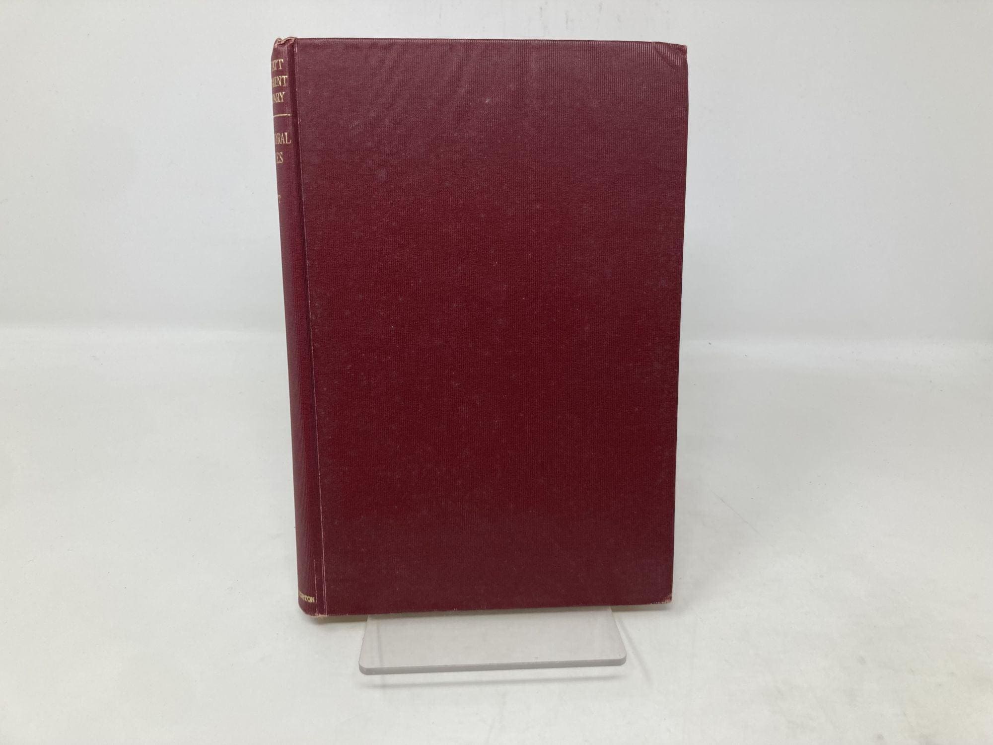 E. F. スコット著『牧会書簡』ハードカバー、非常に良い、1944年