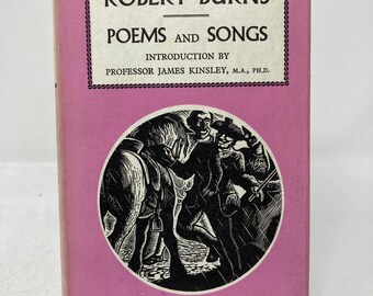 Poemas y canciones de Robert Burn, de James Kinsley, HC, tapa dura, muy bueno, 1958, 2015, 57