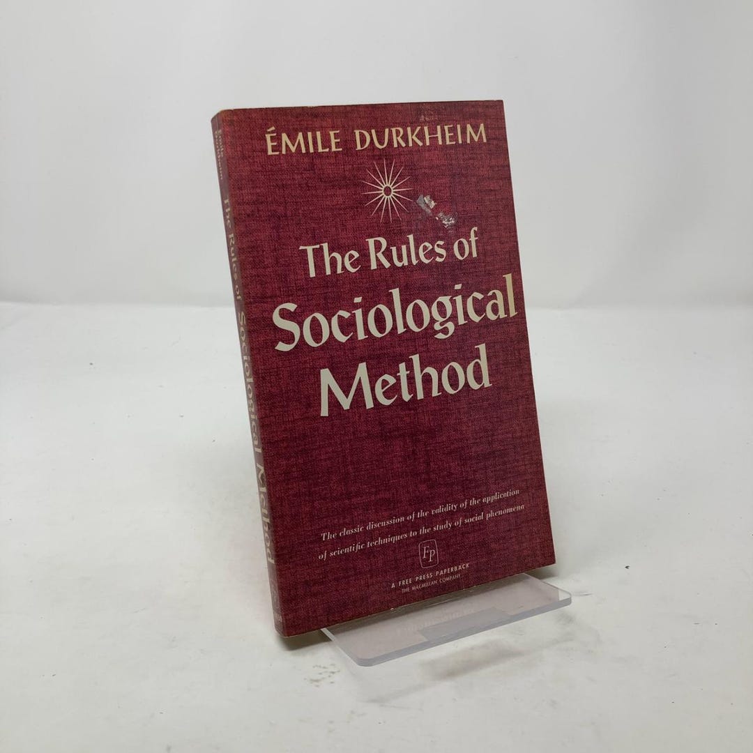 The Rules of Sociological Method by Emile Durkheim PB First Paperback ...