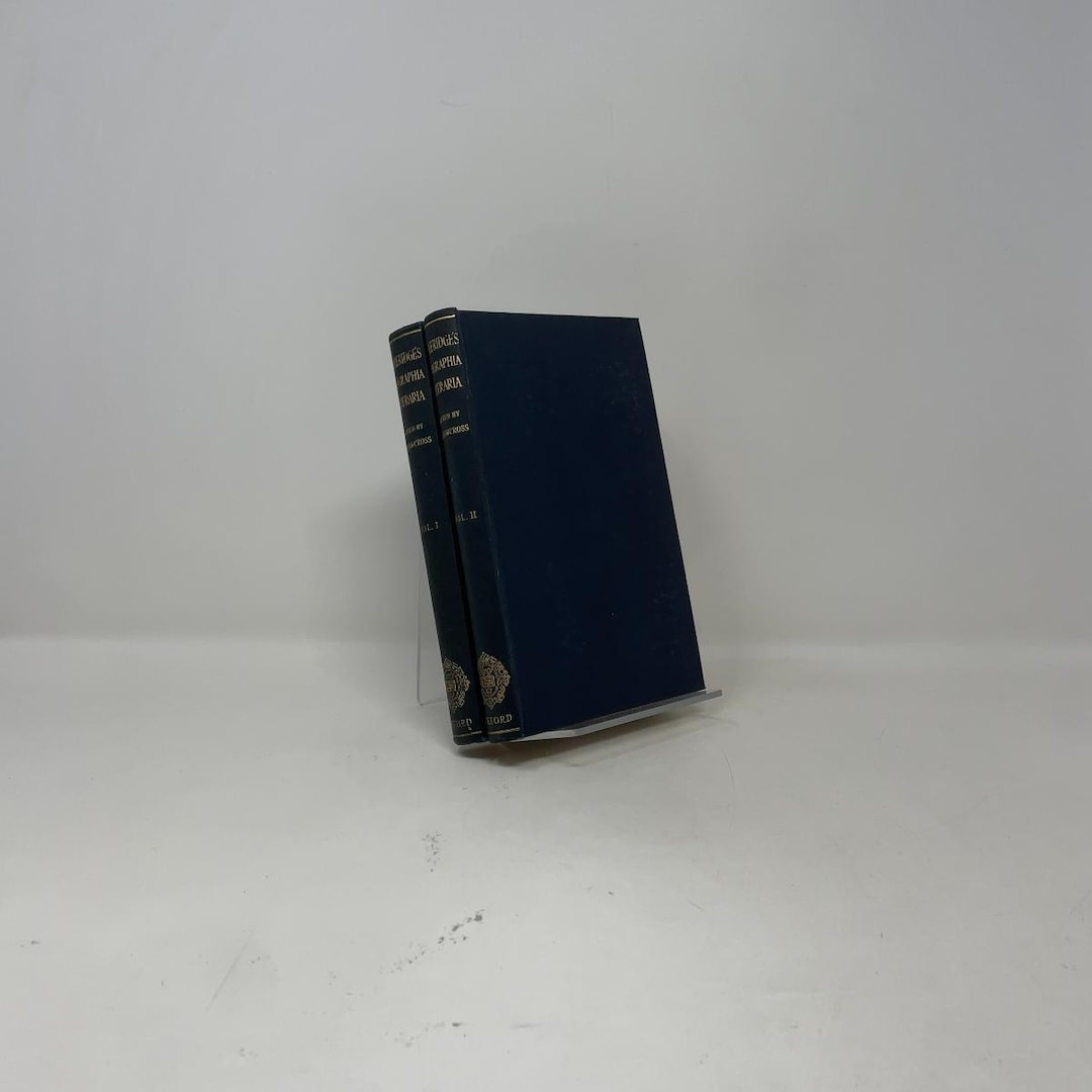Biographia Literaria by J. Shawcross HC First Thus Hardcover Very Good ...