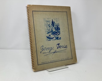 George Grosz: 30 disegni e acquerelli di George Grosz HC Copertina rigida Prima edizione Molto buono 1944 207565