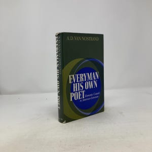 Jeder sein eigener Dichter von A.D. Van Nostrand HK Erste Ausgabe Hardcover Sehr Gut 1968 336905