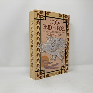 Gods and Heroes by Gustav Schwab HC Hardcover 1st First VG Very Good 1977