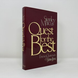 Quest for the Best by Stanley Marcus HC Hardcover First 1st Very Good 1979 170763