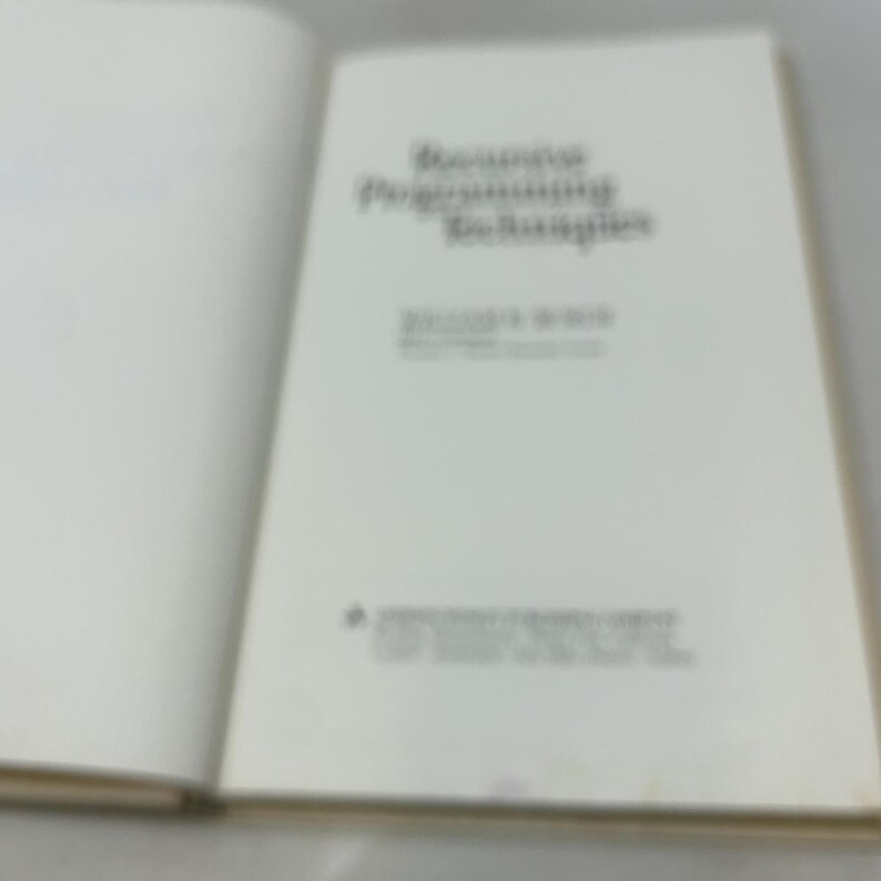 Techniques de programmation récursive par William H. Burge, HC, première édition reliée, très bon état, 1975, 551008 image 3