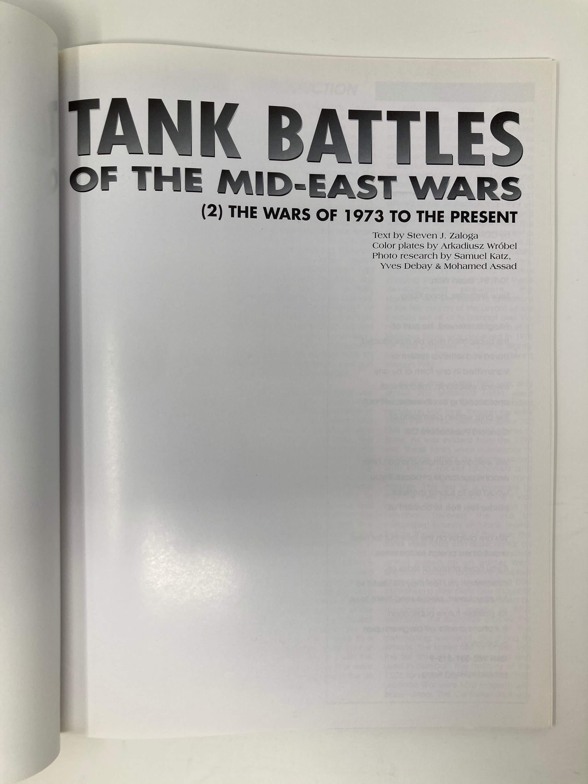 Tank Battles of the Mid East Wars: (2) the Wars of 1973 to the