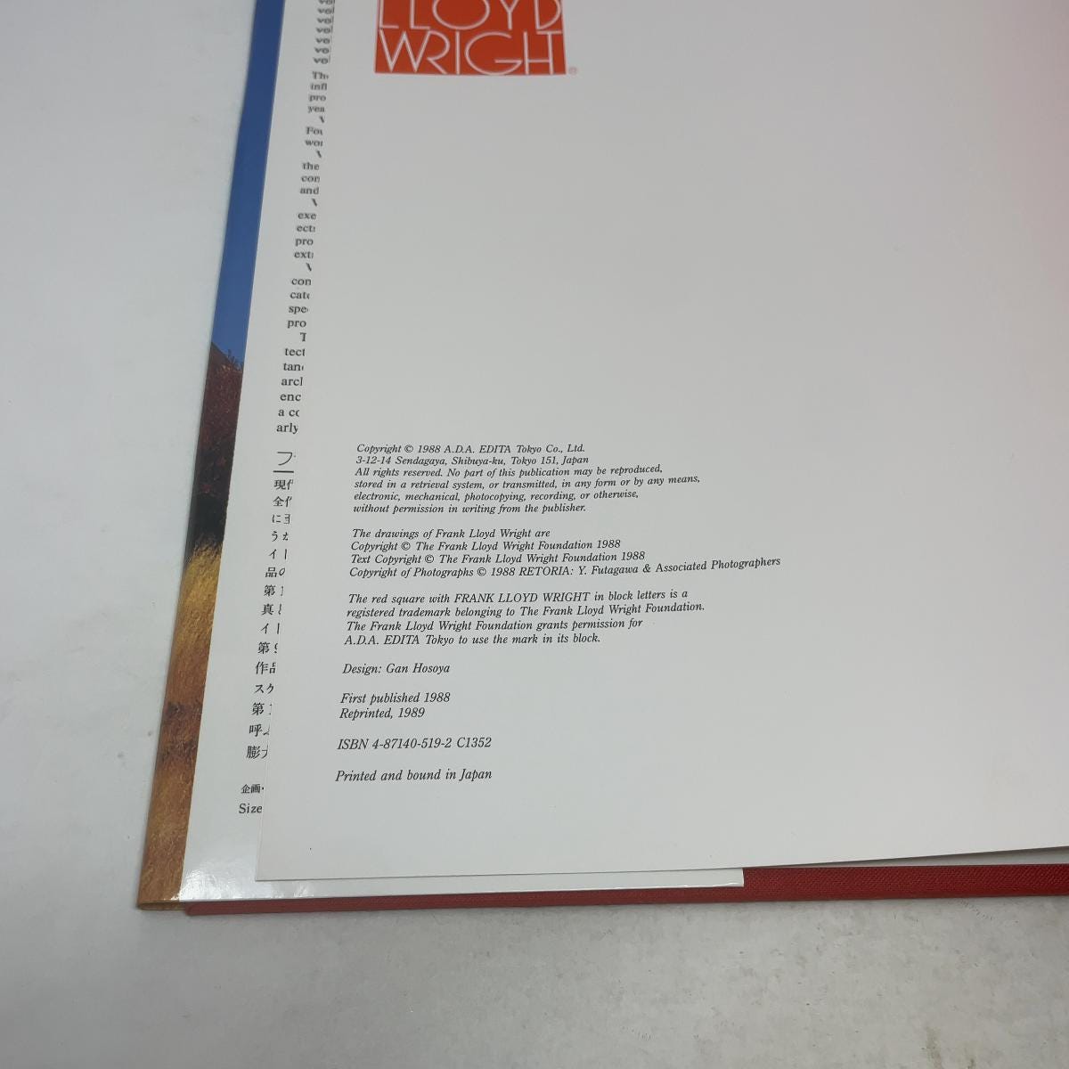 Frank Lloyd Wright Monograph, 1951-1959 Volume Eighth by Frank