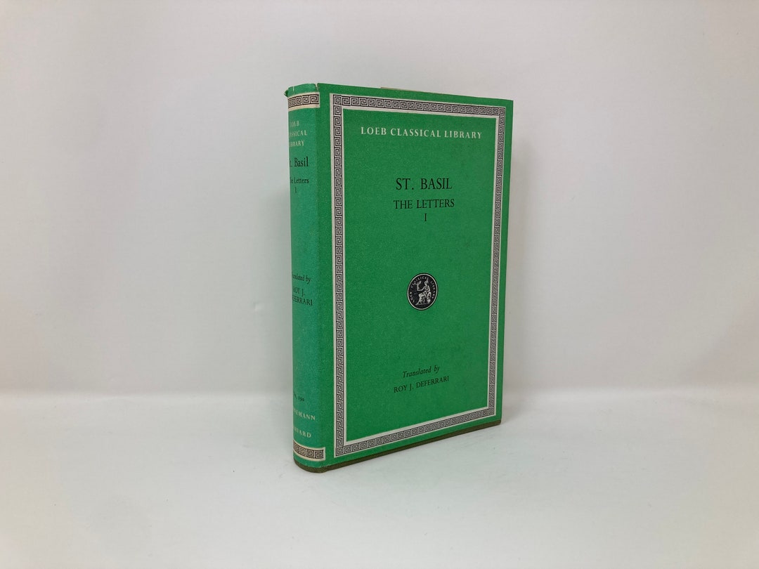 Loeb Classical Library Basil: the Letters Volume I Letters - Etsy