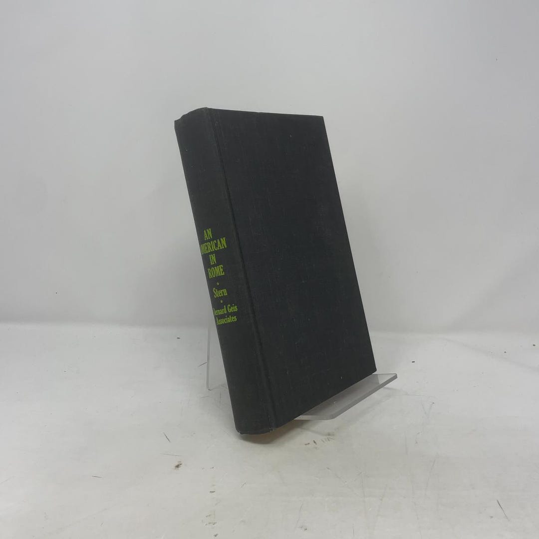 An American in Rome by Michael Stern HC First Edition Hardcover Very ...