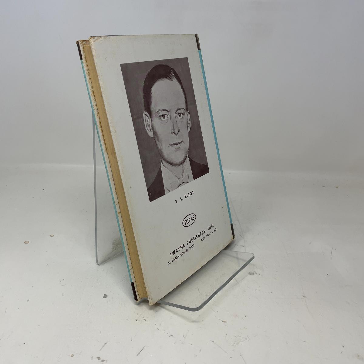 T.S. Eliot by Philip R. Headings HC First Edition Hardcover Very