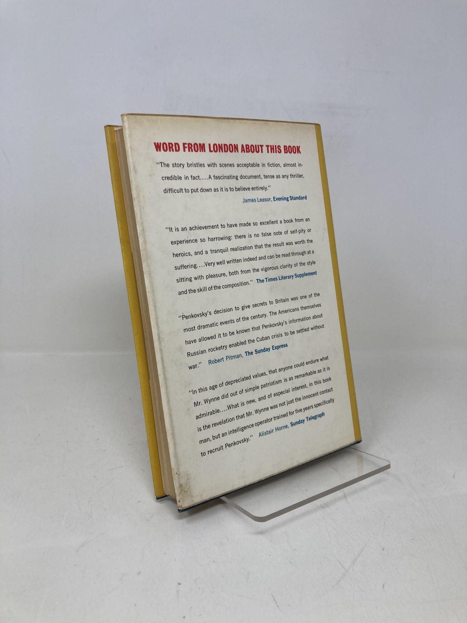 グレヴィル・ウィン著『ゴーリキー街の接触』PBペーパーバック、非常に良い、1967年、195460 - Etsy 日本