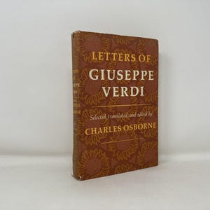 Cartas de Giuseppe Verdi por Giuseppe Verdi HC Tapa dura Muy bueno 1972 189840