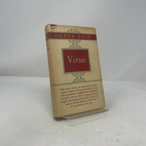 Versus de Ogden Nash HC Primera edición Tapa dura Muy bueno 1949 325752