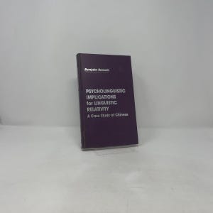 Psycholinguïstische implicaties voor de taalkundige relativiteit door Rumjahn Hoosain HC, eerste editie, hardcover, zeer goed, 1991 410046
