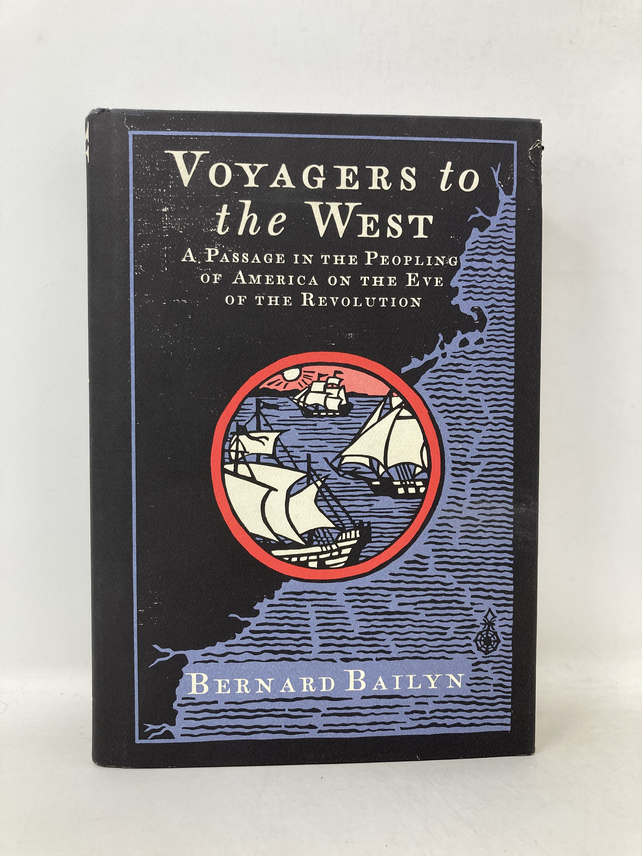 洋書 1988BananaRepublicTravellersEye Voyagers to the West by Bernard Bailyn Hardcover HC First 1st Very