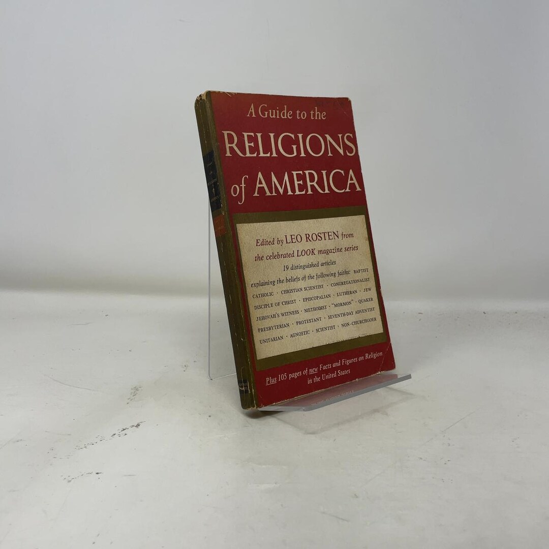 A Guide to the Religions of America by Leo Rosten PB First Thus Paperback Very Good 1955 388376 ...