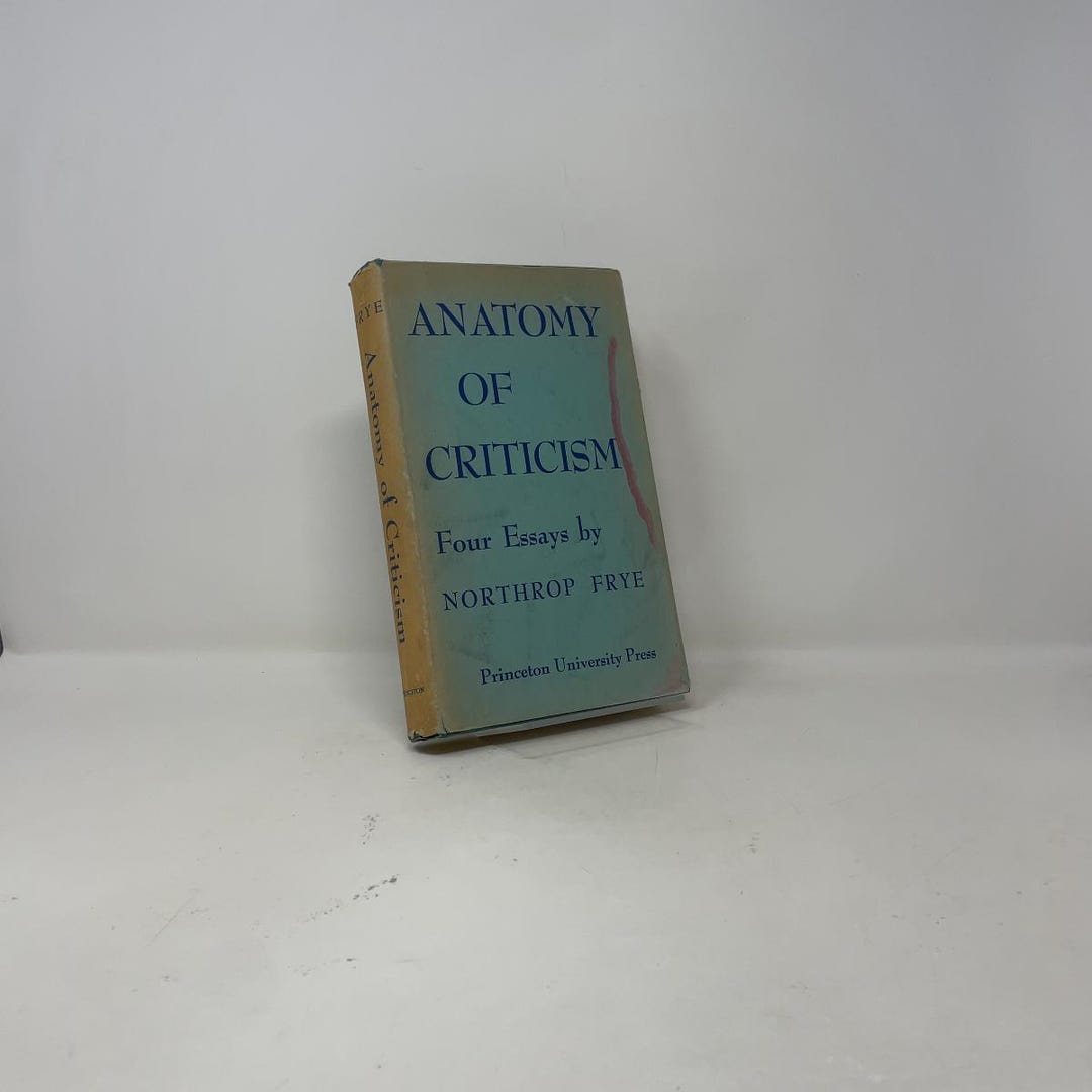 Anatomy of Criticism by Northrop Frye HC First Edition Hardcover Very ...