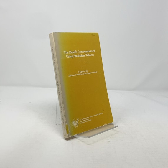 The Health Consequences of Using Smokeless Tobacco by U.S. Department of  Health and Human Services/NIH PB First Edition Paperback Ve 307971