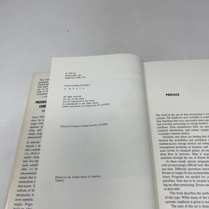 Programmazione di sistemi informatici in tempo reale di James Martin HC Prima edizione Copertina rigida Molto buono 1965 349804 immagine 9