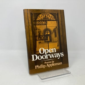 Open Doorways by Philip Appleman Hardcover First 1st Very Good Signed 1976