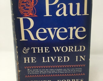 Paul Revere and the World He Lived In by Esther Forbes HC Hardcover 1942 VG Very Good