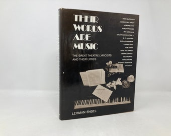 Their Words Are Music by Lehman Engel HC Hardcover First 1st Very Good 1975