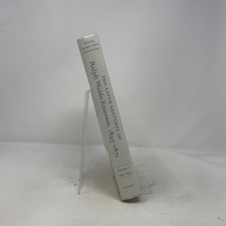 Le ultime lezioni di Ralph Waldo Emerson, 1843-1871 (Volume 1 di Ralph Emerson HC Prima edizione Copertina rigida Come nuovo 2001 402355 immagine 2