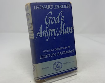 El hombre enojado de Dios por Leonard Ehrlich HC Primera edición Tapa dura Muy bueno 1941 344446