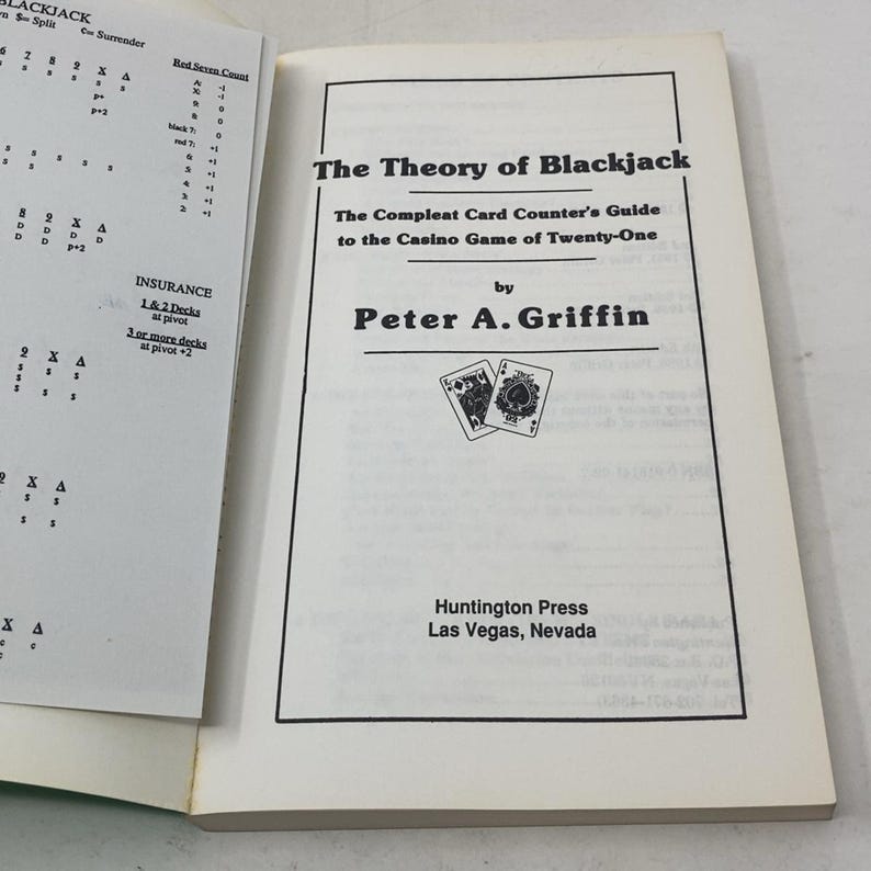 The Theory of Blackjack by Peter A. Griffin PB 4th Edition Paperback Like New 1988 306242 image 3