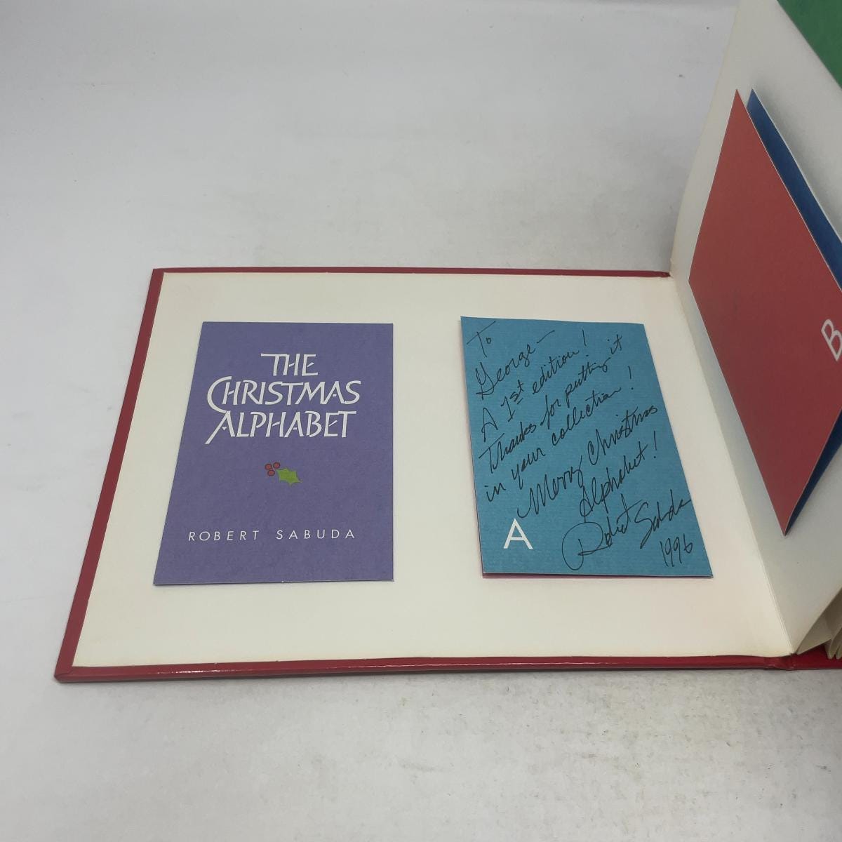 The Christmas Alphabet by Robert Sabuda Signed HC First Edition 