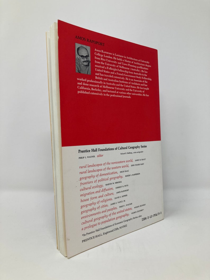 House Form and Culture by Amos Rapoport PB First 21st LN 1969 130456 Etsy