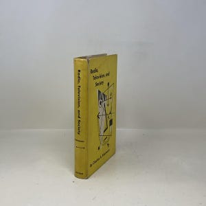 Radio, televisión y sociedad de Charles A. Siepmann HC Primera edición Tapa dura Muy bueno 1950 333761