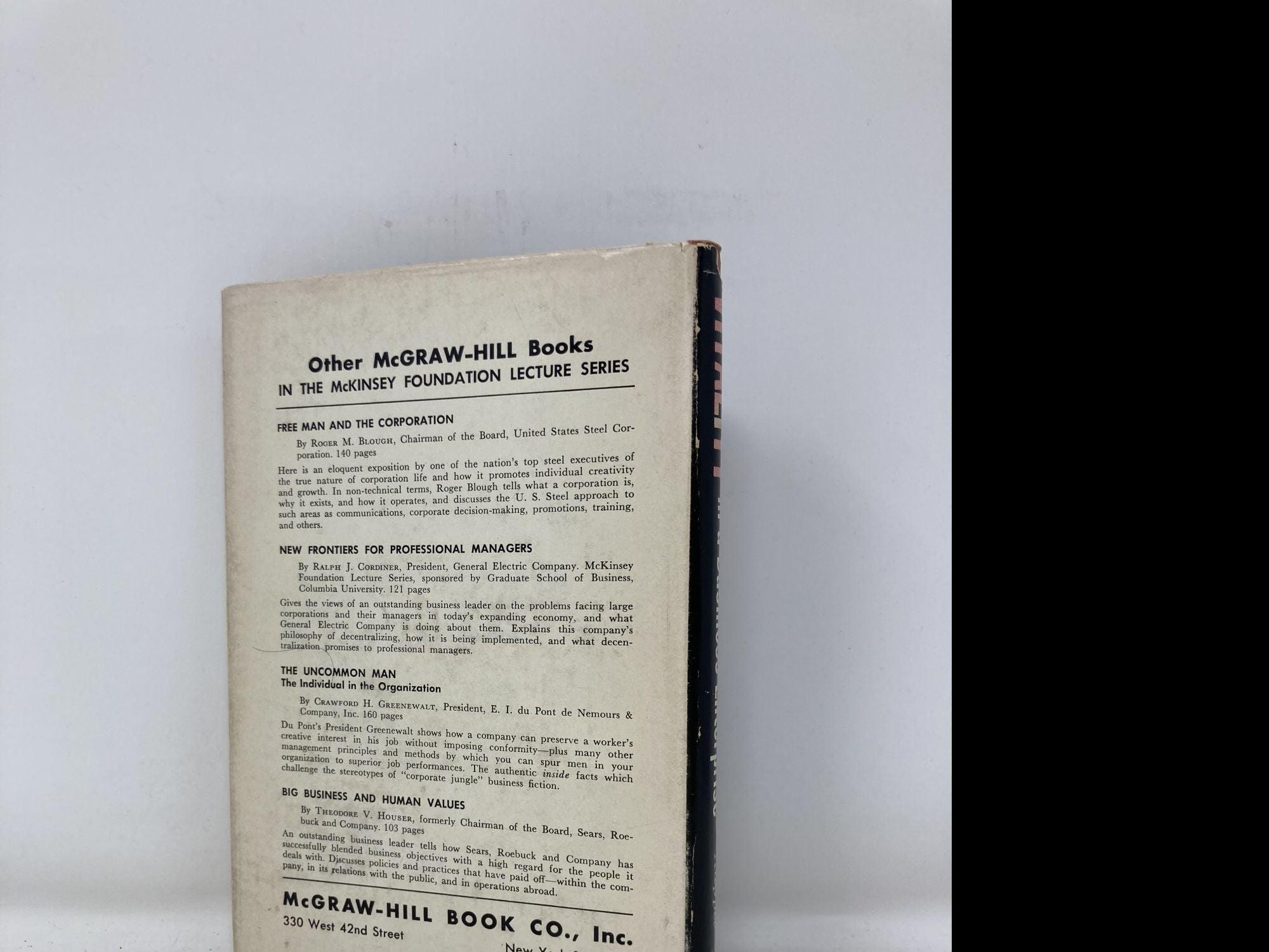 フレデリック・R・カッペル著『企業の活力』HCハードカバー 非常に良い