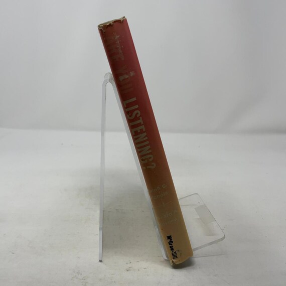 Are You Listening(中古品) Are You Listening? by Ralph G. Nichols; Leonard A. Stevens HC