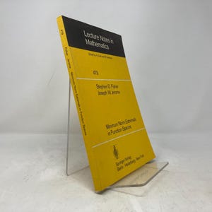 Notatki z wykładów z matematyki autorstwa Stephena D. Fishera PB Miękka oprawa 1. Pierwszy VG Bardzo dobry 1975 202051