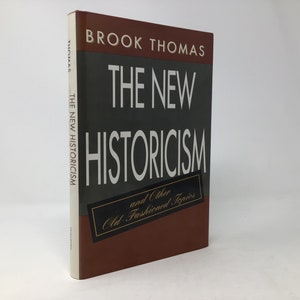 Le nouvel historicisme par Brook Thomas HC Premier 1er VG 1991