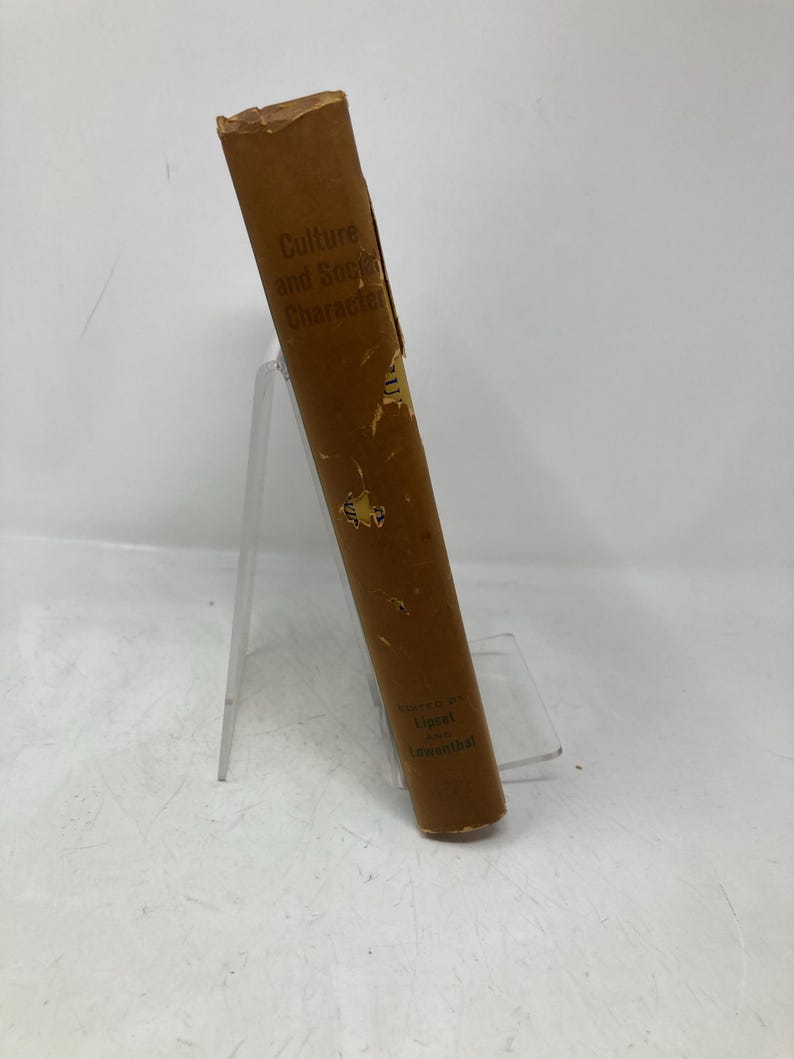 Culture and Social Character by David Riesman HC Hardcover First 1st ...