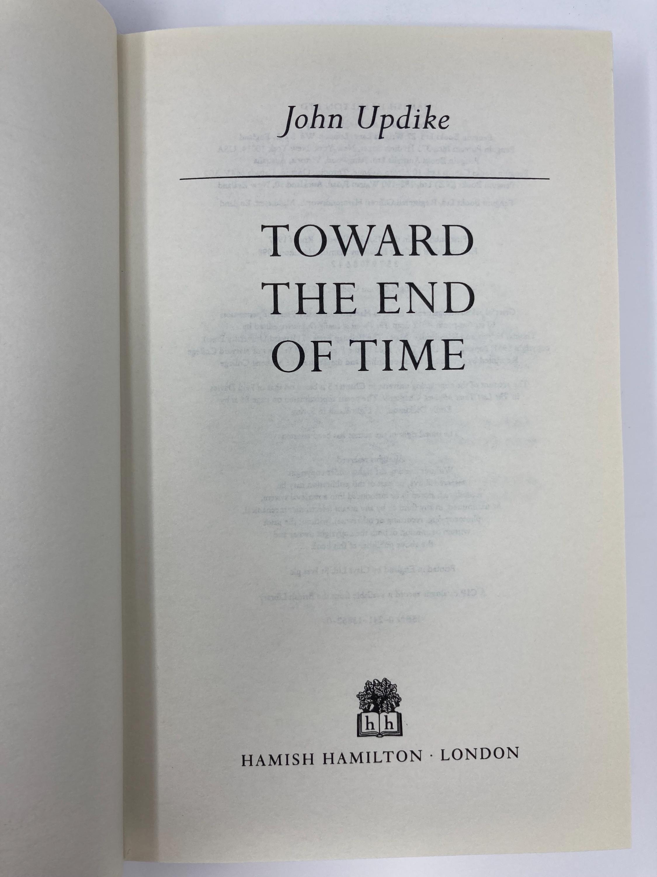 Toward the End of Time by John Updike HC Hardcover First